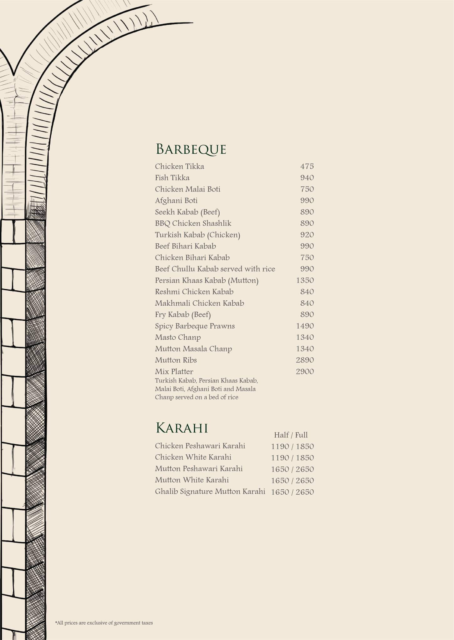 Ghalib Restaurant Karachi Menu Price Number Location