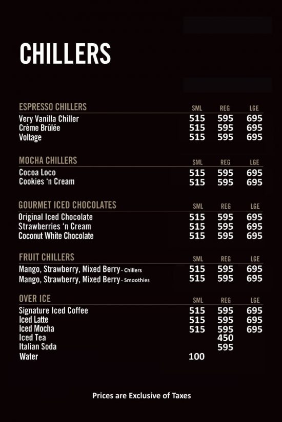 Gloria Jean's Coffees Lahore [Menu, Price, Number, Location]