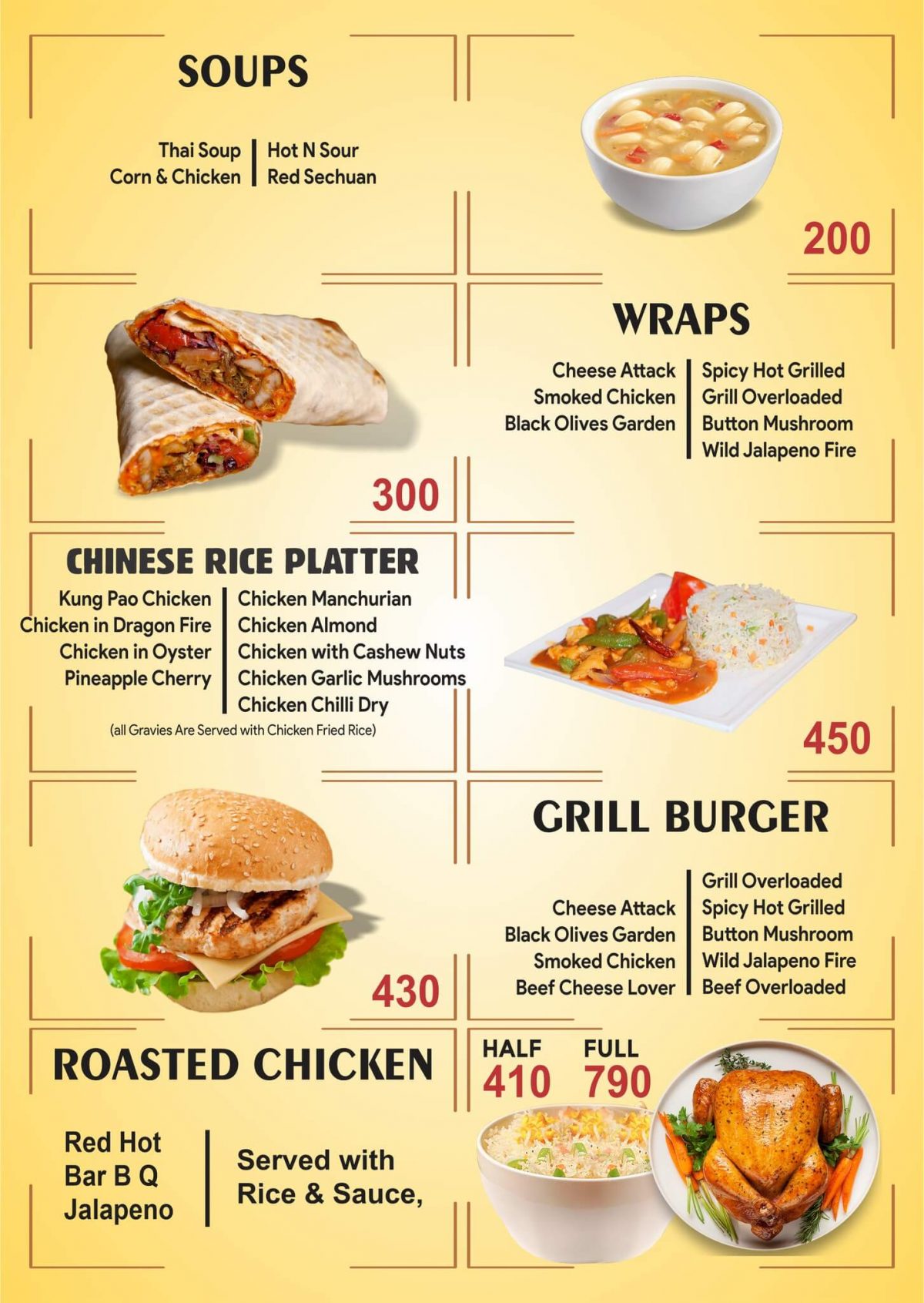 Papa’s Kitchen Bahawalpur Menu [Menu, Price, Number, Location]