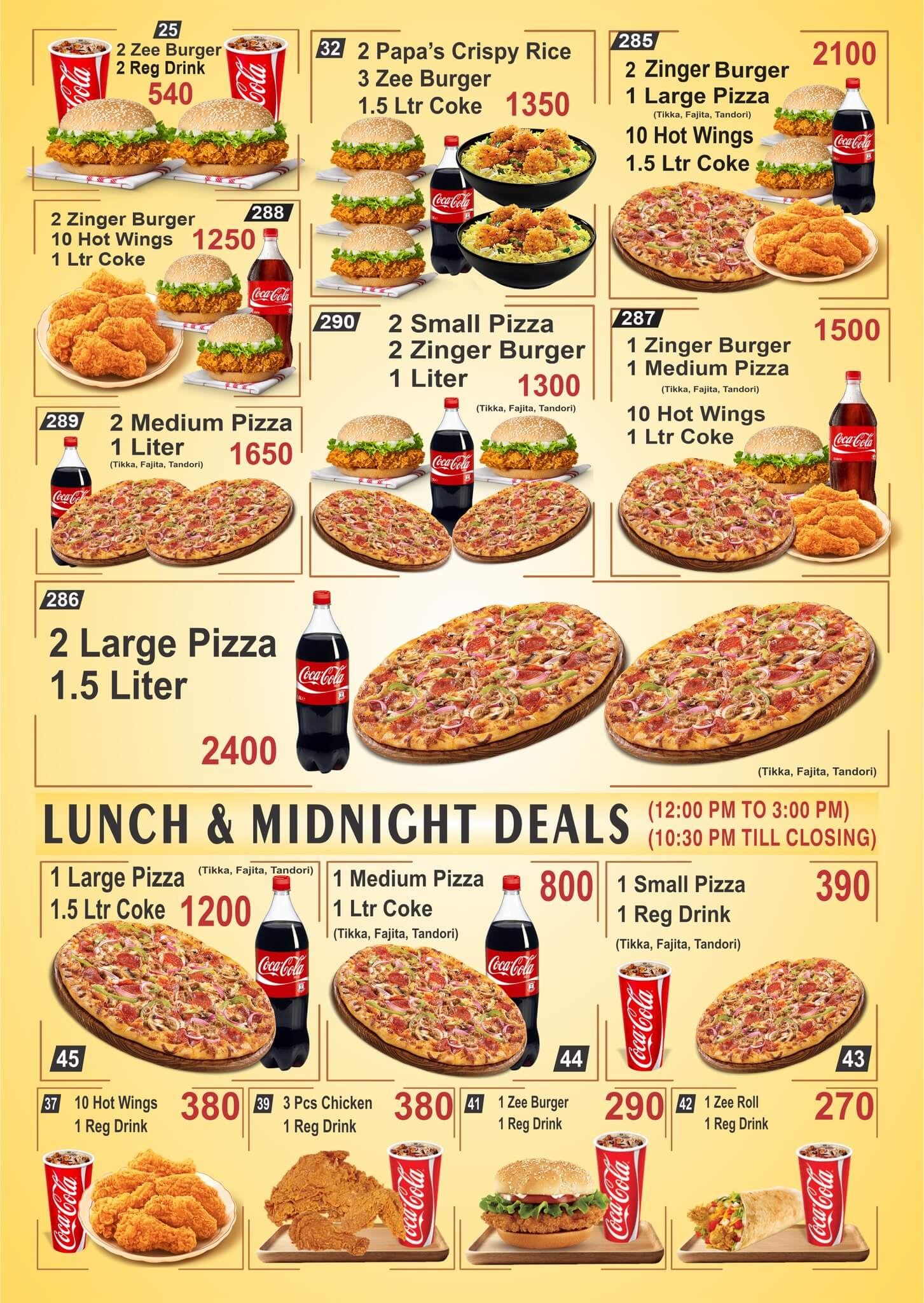 Papa’s Kitchen Bahawalpur Menu [Menu, Price, Number, Location]